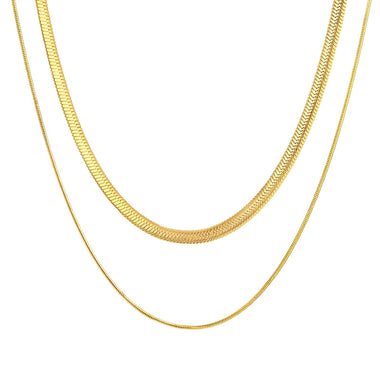 18K gold plated Stainless steel necklace, Intensity