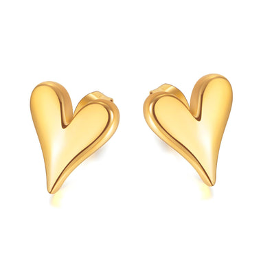 18K gold plated Stainless steel earrings, Intensity