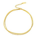 18K gold plated Stainless steel bracelet, Intensity