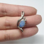 Copy of 925 Silver Doub. Opal Pendant DO 0.86/1 ; CZ 0