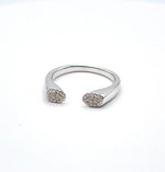 Diamond White Ring 0.12cts 390-AAX