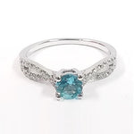 Apatite with White Zircon Ring CBJ-99