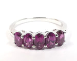 Rhodolite 5 Stone Ring