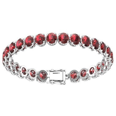 Garnet tennis Bracelet