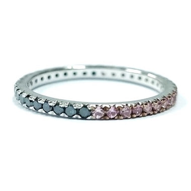 Blue Diamond Pink Sapphire Eternity Bands 250-CBO