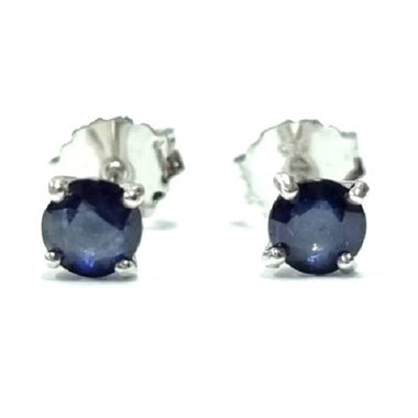 Blue Sapphire Diffuse Stud Earring