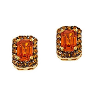 Orange Sapphire Citrine Stud Earring (1.28cts) 325-BBH