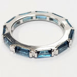 London Blue Topaz Eternity Ring 2.88cts 199-IBB