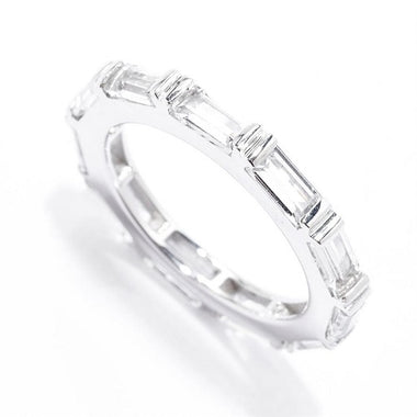 White Topaz Eternity Ring 2.8cts