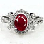 Ruby Glass Filled With Zircon Ring 2.29cts 239-BAD